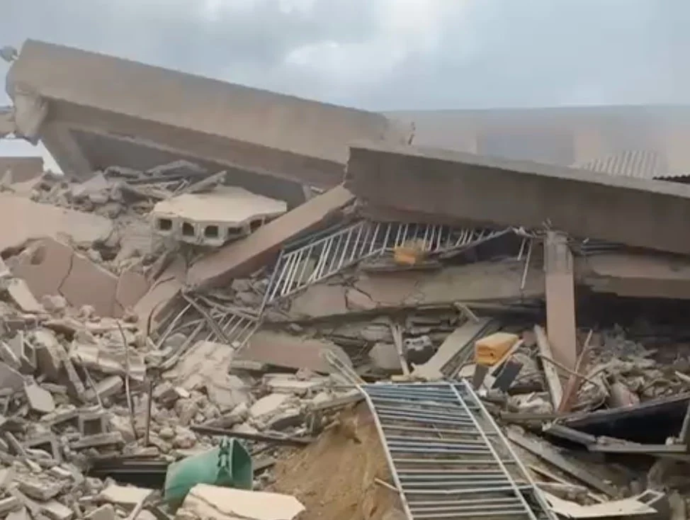 Students Escape as School Building Collapses in Lagos
