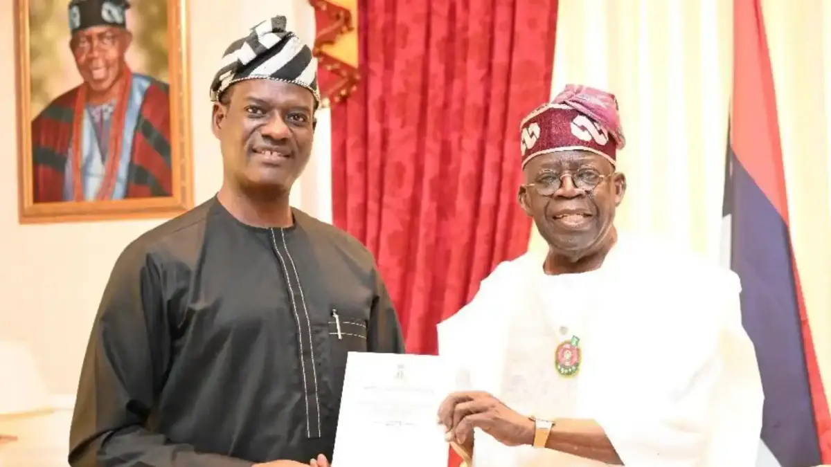 Tinubu Swears in Taiwo Oyedele as Minister of State for Finance