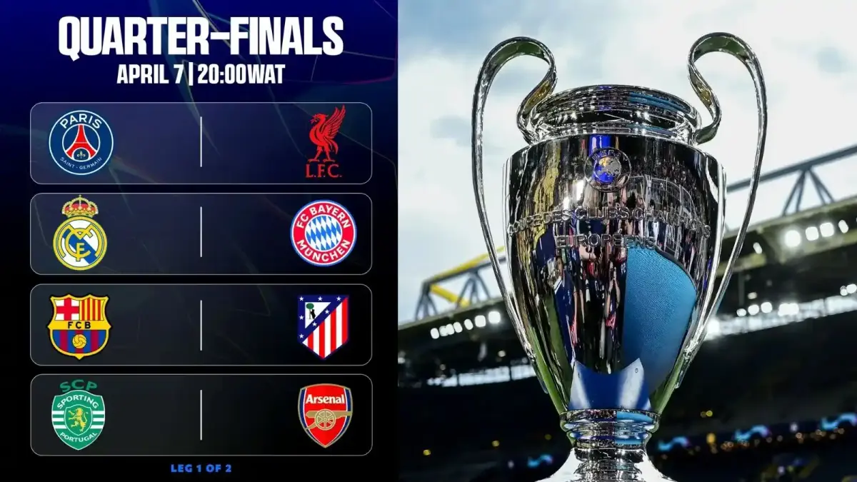 UEFA Confirms 2025/26 Champions League Semi-Final Schedule